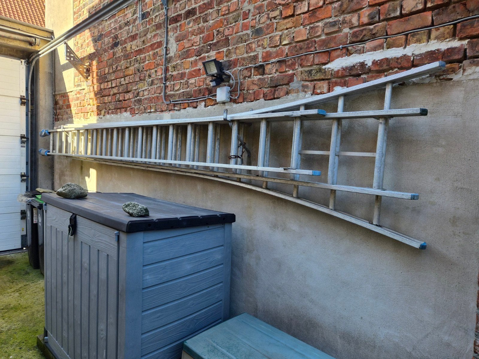 3delige ladder, Doe-het-zelf en Bouw, Ophalen, Gebruikt, Ladder, Opvouwbaar of Inschuifbaar