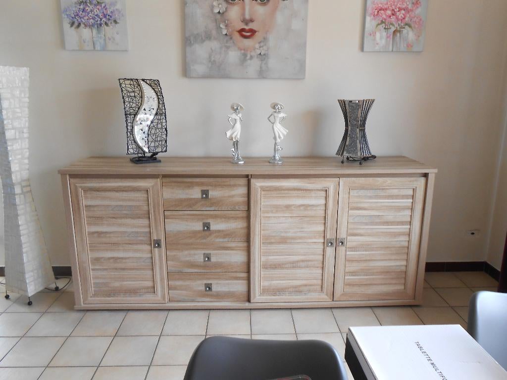 buffet salle à manger, table et chaises, Enlèvement, Comme neuf, 4 à 6 chaises