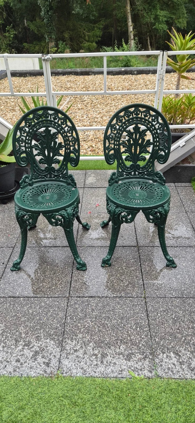 Gietijzeren vintage stoelen, Enlèvement