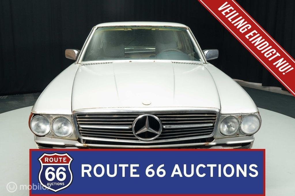 Mercedes-Benz 280 SLC | 1978 | Route 66 Auctions, Auto's, Oldtimers, Zwart, Mercedes-Benz, Bedrijf, Handgeschakeld