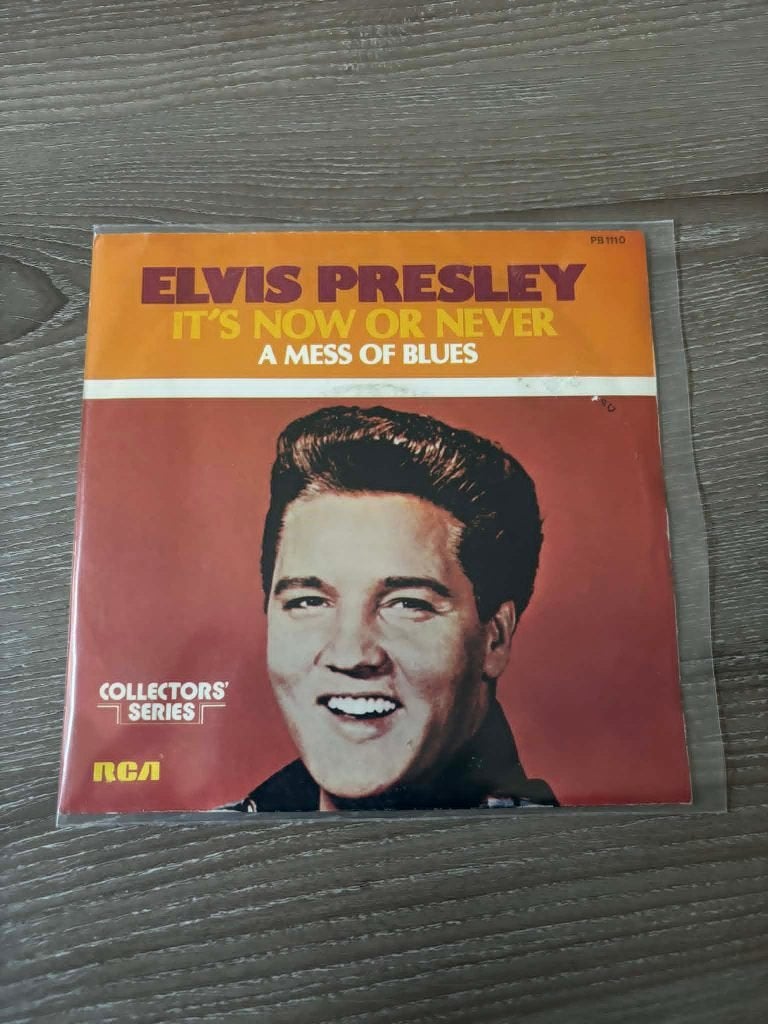 Elvis single, It's now or never/a mess of blues, 5 euro, Cd's en Dvd's, Vinyl Singles, Gebruikt, 7 inch, Ophalen of Verzenden