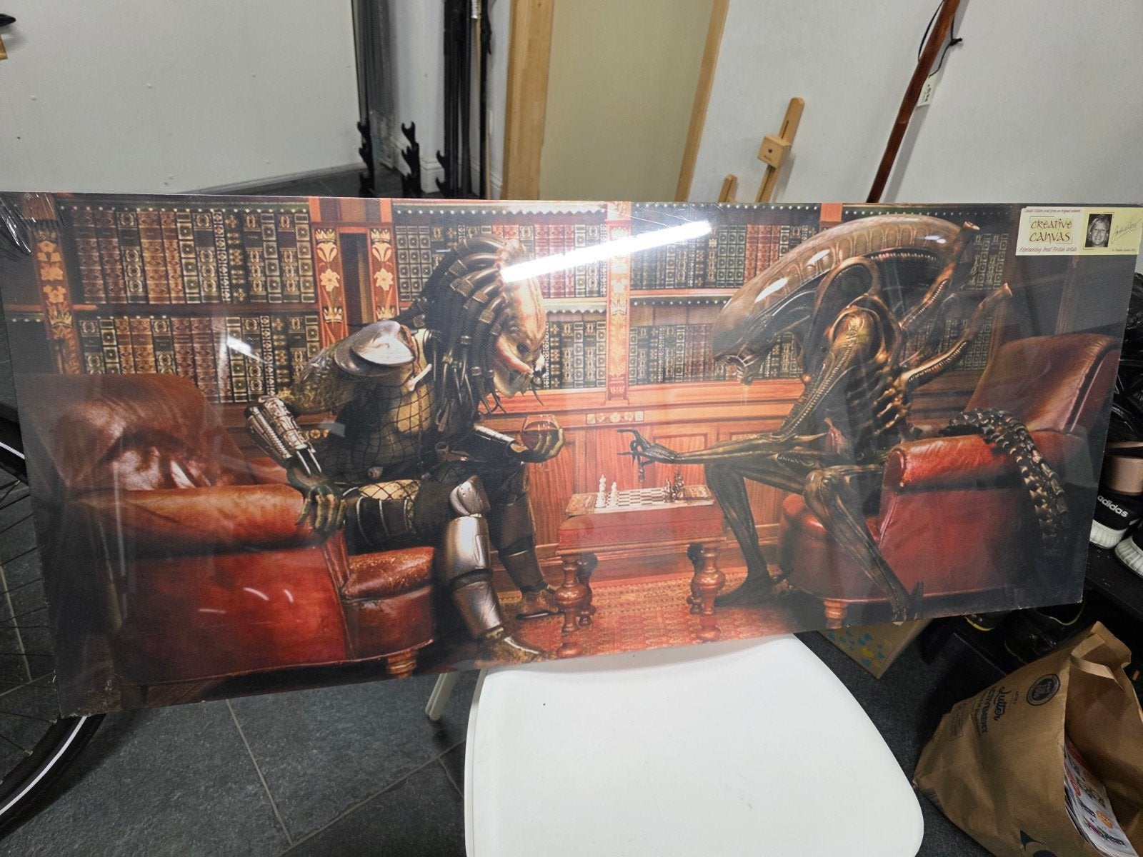 CANVASDOEK Limited edition Alien vs Predator, Antiek en Kunst, Kunst | Overige Kunst, Ophalen