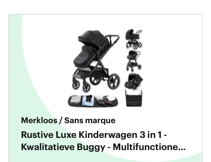 Poussette 3 en 1, Enlèvement, Poussette