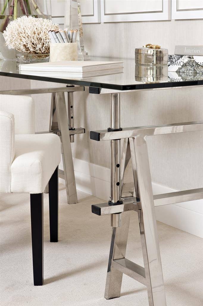 Eichholtz eettafel buro Shaker RVS TAFEL ARCHITECT Flamant, Enlèvement