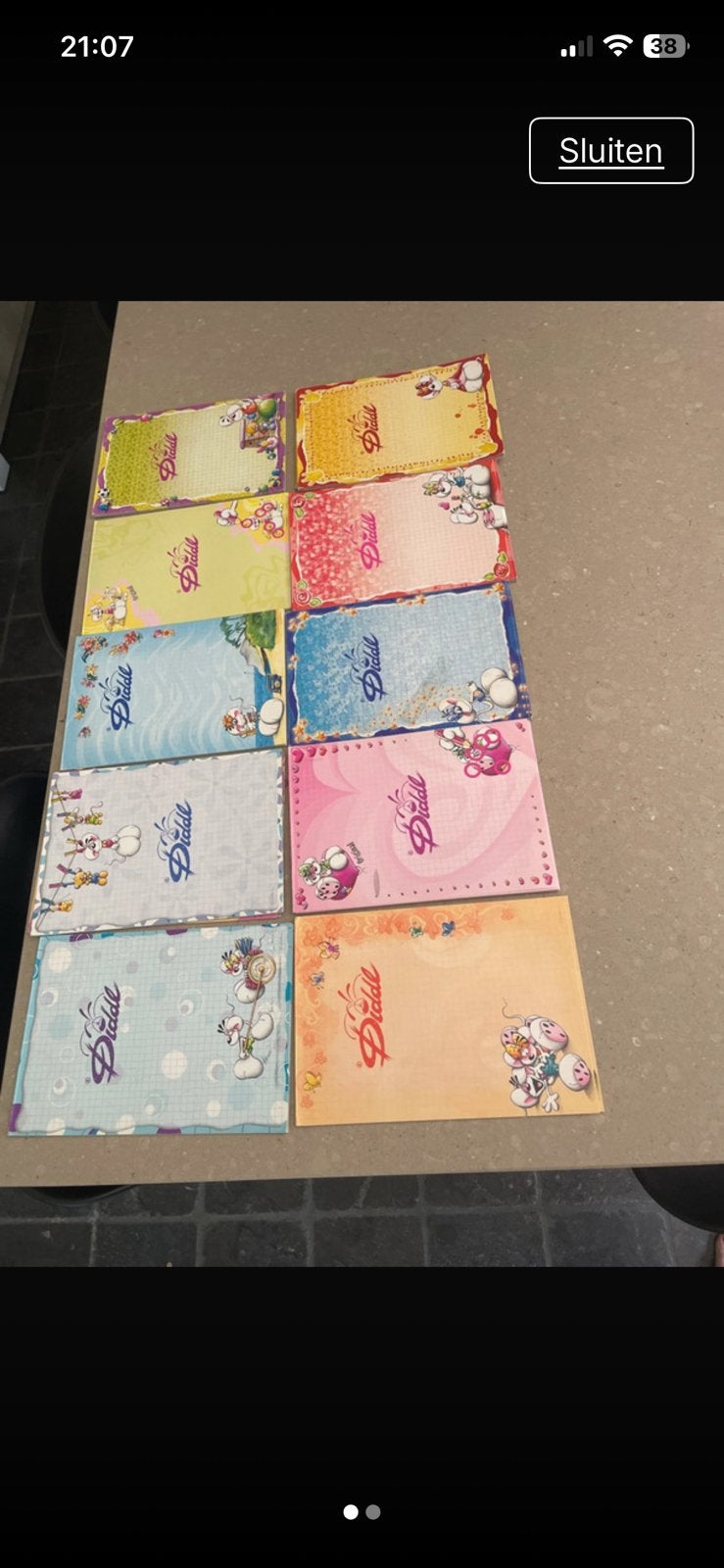 10 diddl blokken a 5, Verzamelen, Diddl, Ophalen of Verzenden, Diddl, Gebruikt