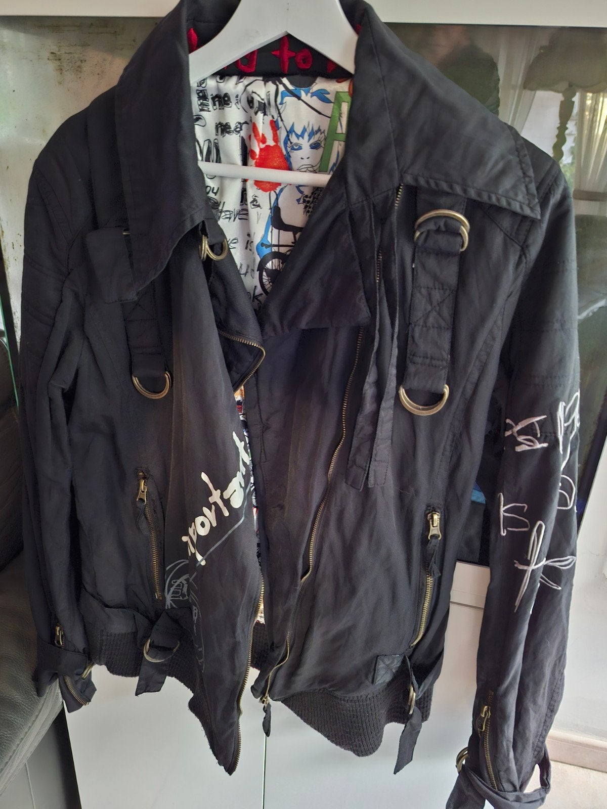 Desigual Archive Utility Bomberjack met D-ringen & Graffiti, Desigual, Ophalen of Verzenden, Gedragen