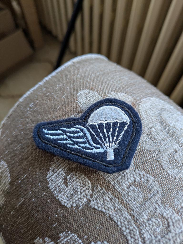Para B brevet, Enlèvement ou Envoi, Armée de l'air, Emblème ou Badge