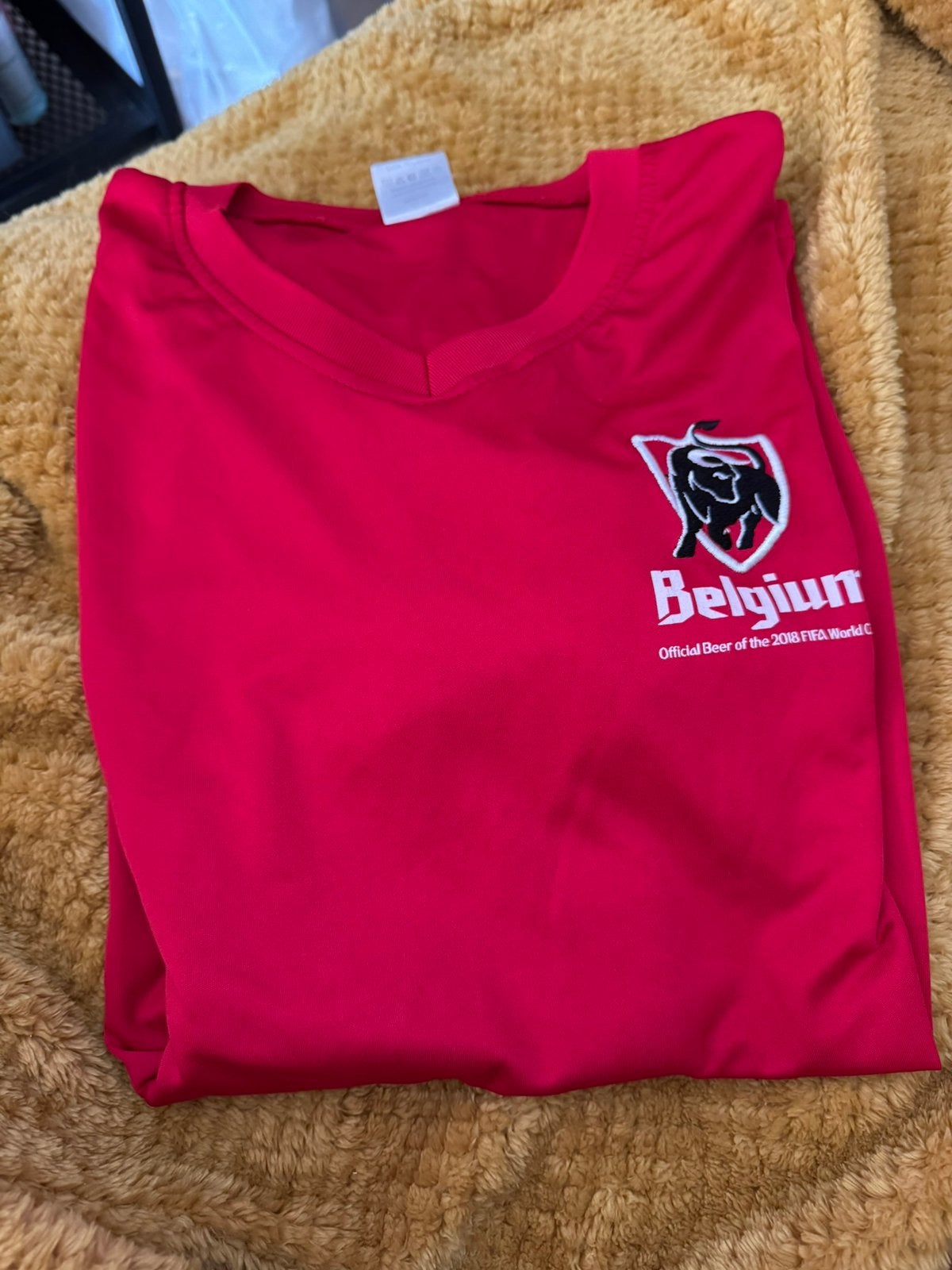 3 rode duivel tshirts, Sport en Fitness, Voetbal, Maat L, Ophalen, Zo goed als nieuw