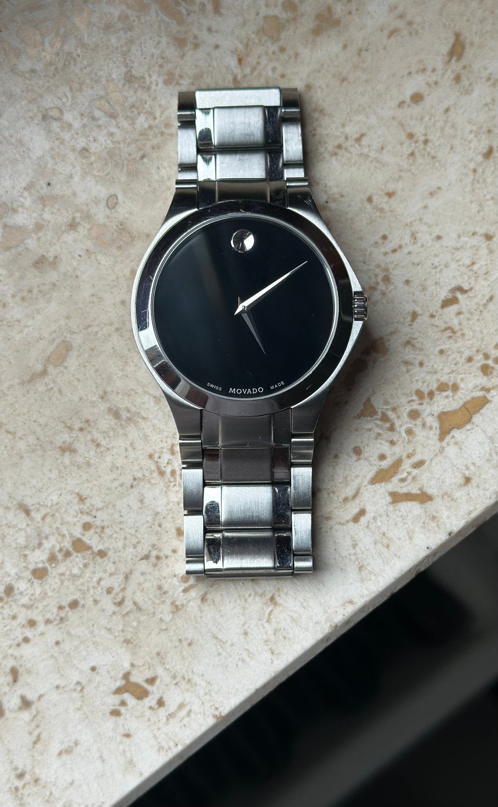 Montre Movado Museum Homme, Bijoux, Sacs & Beauté, Montres | Hommes, Montre-bracelet, Autres marques, Enlèvement ou Envoi, Acier