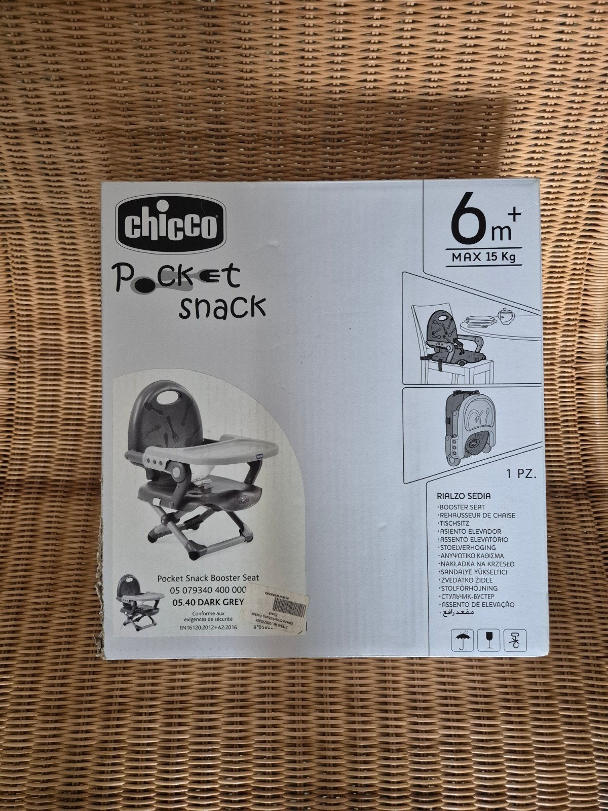 Chicco pocket snack stoel, Kinderen en Baby's, Kinderstoelen, Ophalen, Nieuw, Inklapstoel, Aanschuifbaar