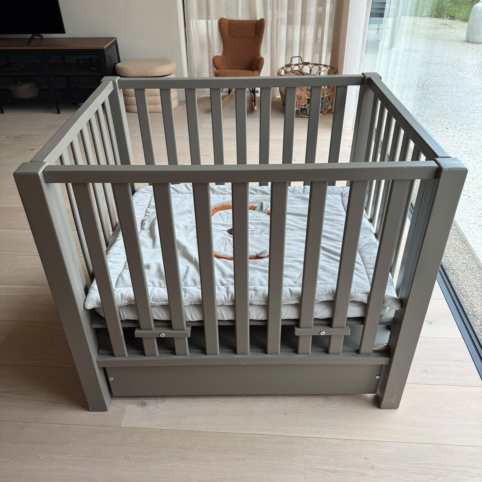 Quax park - Marie Luca - kleur Provence - inclusief lade, Kinderen en Baby's, Ophalen, Gebruikt, Vierkant, Boxkleed