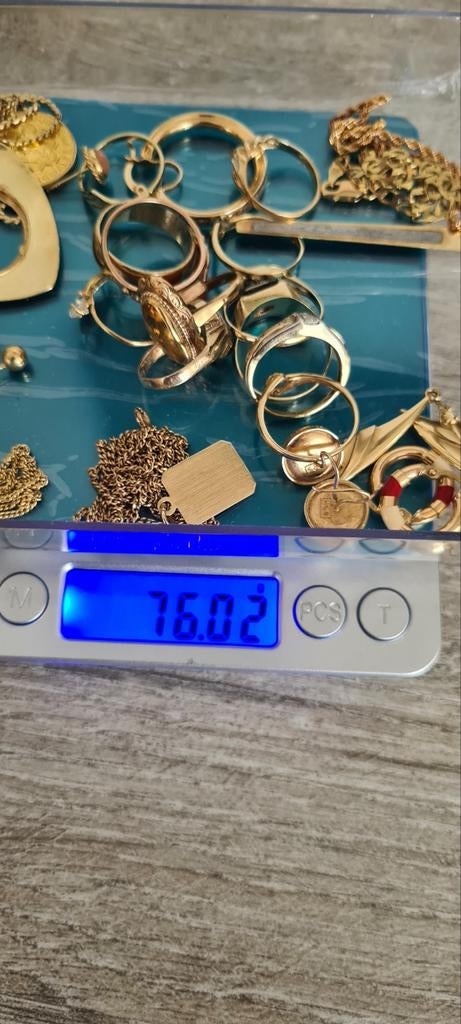 77 gram goud. 14k en 18k, Antiek en Kunst, Verzenden, Goud