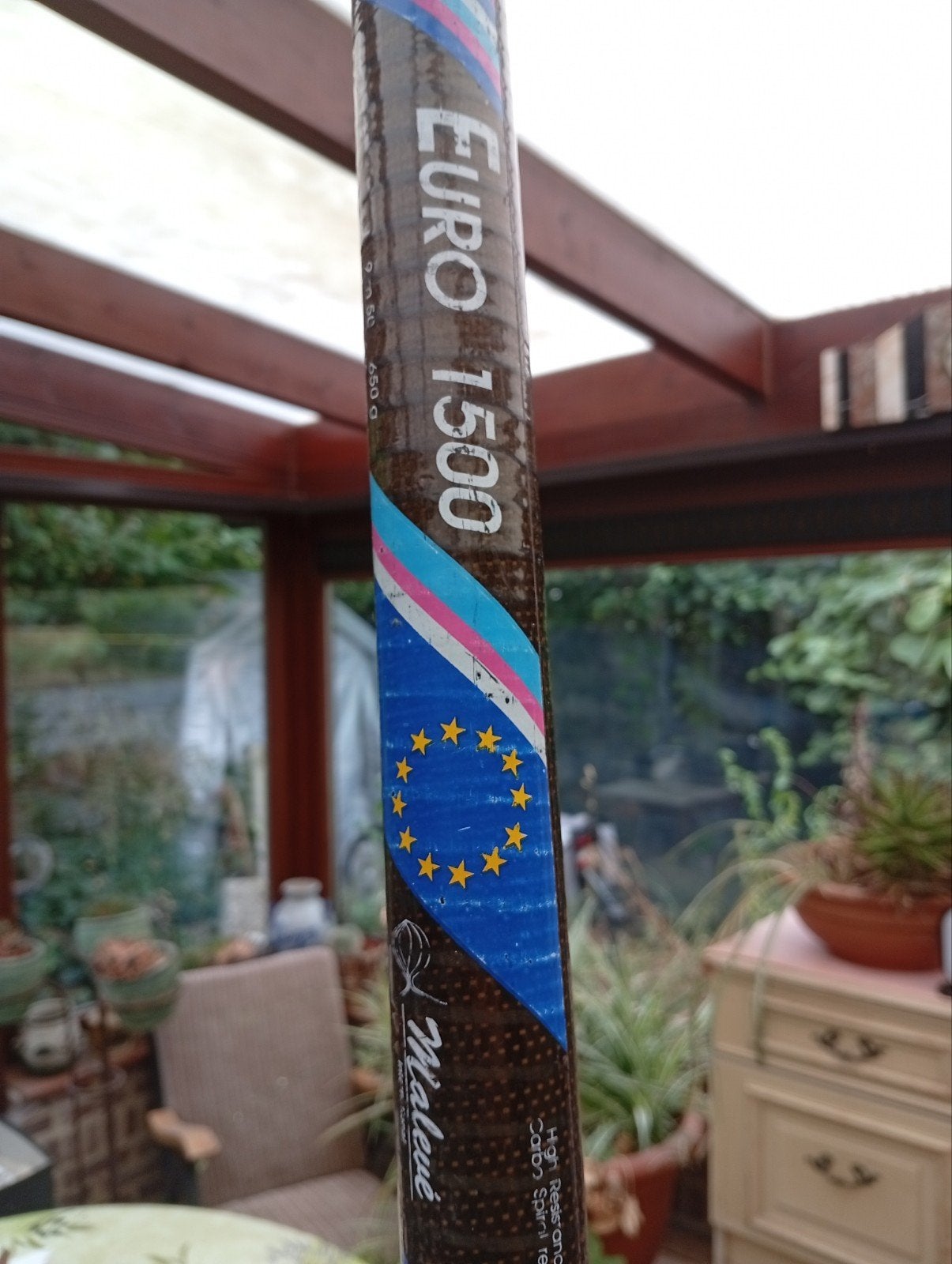 Apollo Euro 1500 Carbon Vaste Hengel / Stok – 9,50m (650g!), Ophalen, Vaste hengel