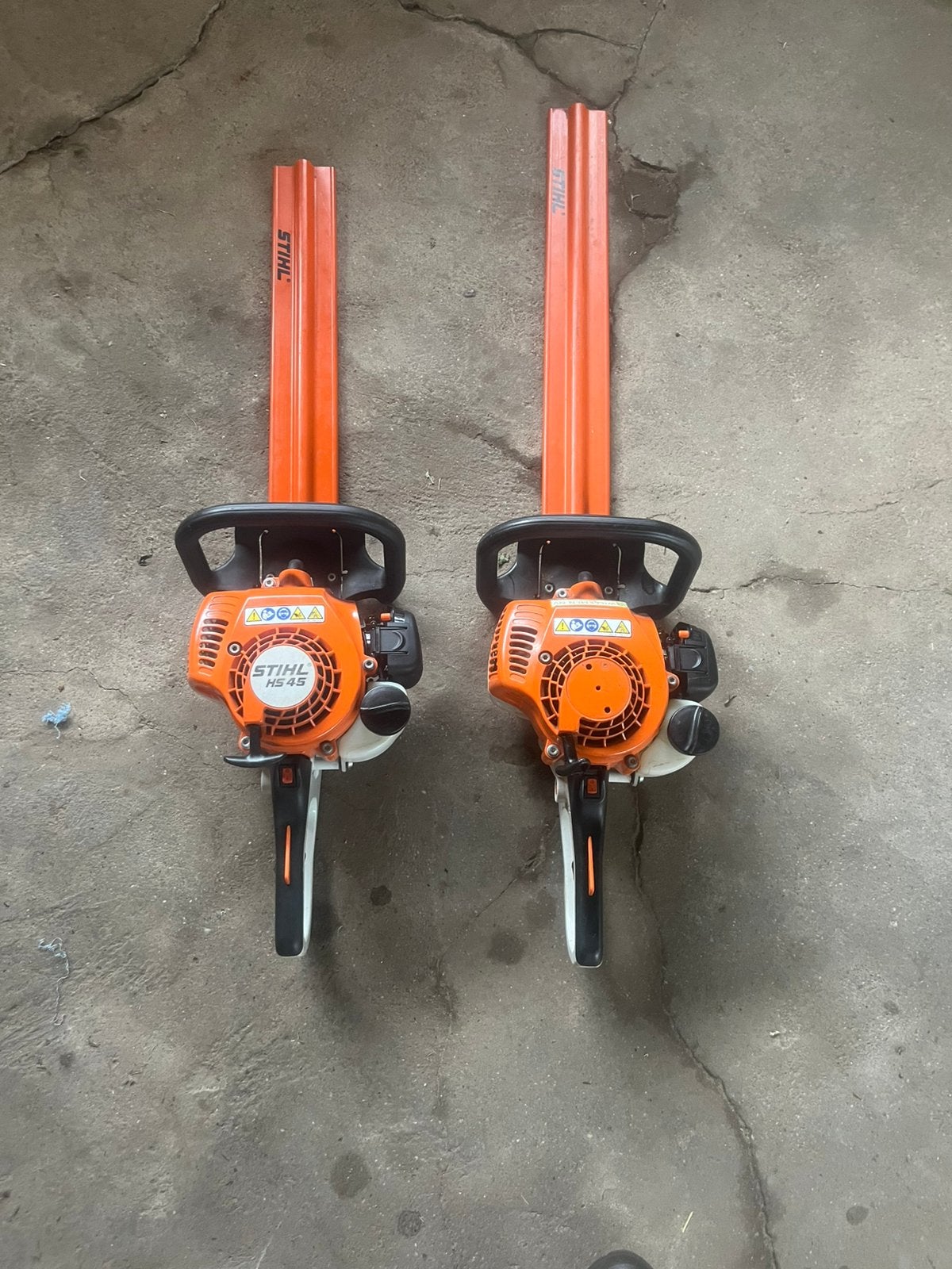 2x Stihl HS 45 te koop, Ophalen, Zo goed als nieuw