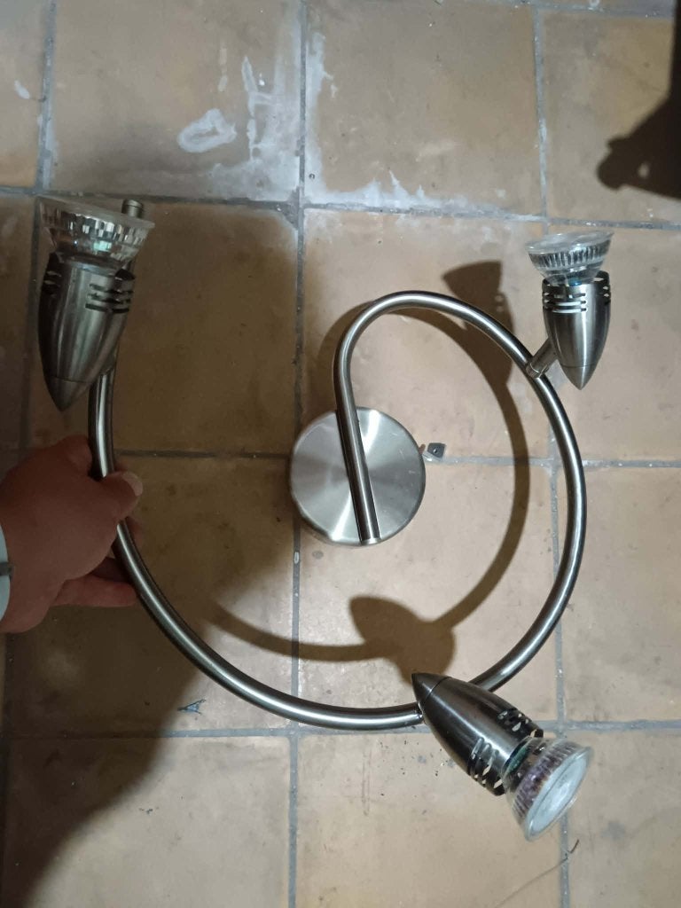 KWANTUM Lampe 3 spots, Suspension, Dimmable, Enlèvement, Utilisé