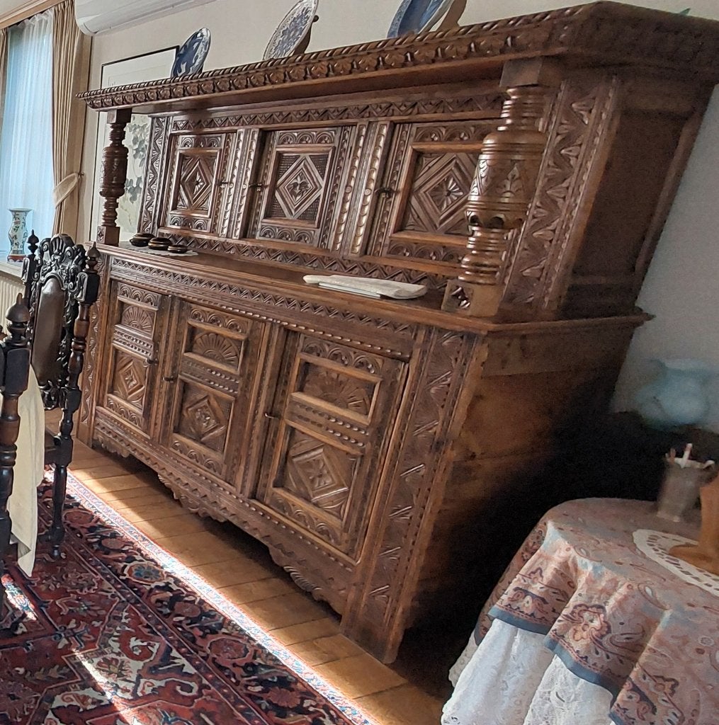 Mechelse renaissancekast 200 b x 70 d x170 h, Antiek en Kunst, Ophalen
