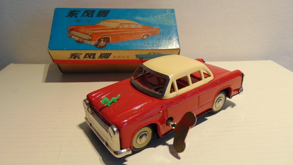 Decoratieve Blikken auto Eestwind Car MS 386 - Jaren  70, Huis en Inrichting, Vintage, Gebruikt, Meerkleurig, Ophalen of Verzenden