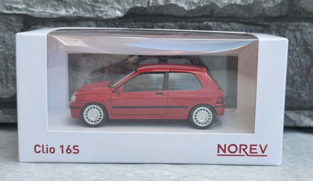 Renault Clio 16S Red 1/43éme, Neuf, Enlèvement ou Envoi, Voiture, Norev