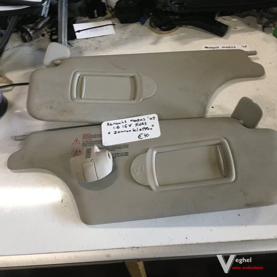 Renault Modus 1.6 16v 2005 Zonneklep set, Gebruikt, -, -, Ophalen of Verzenden