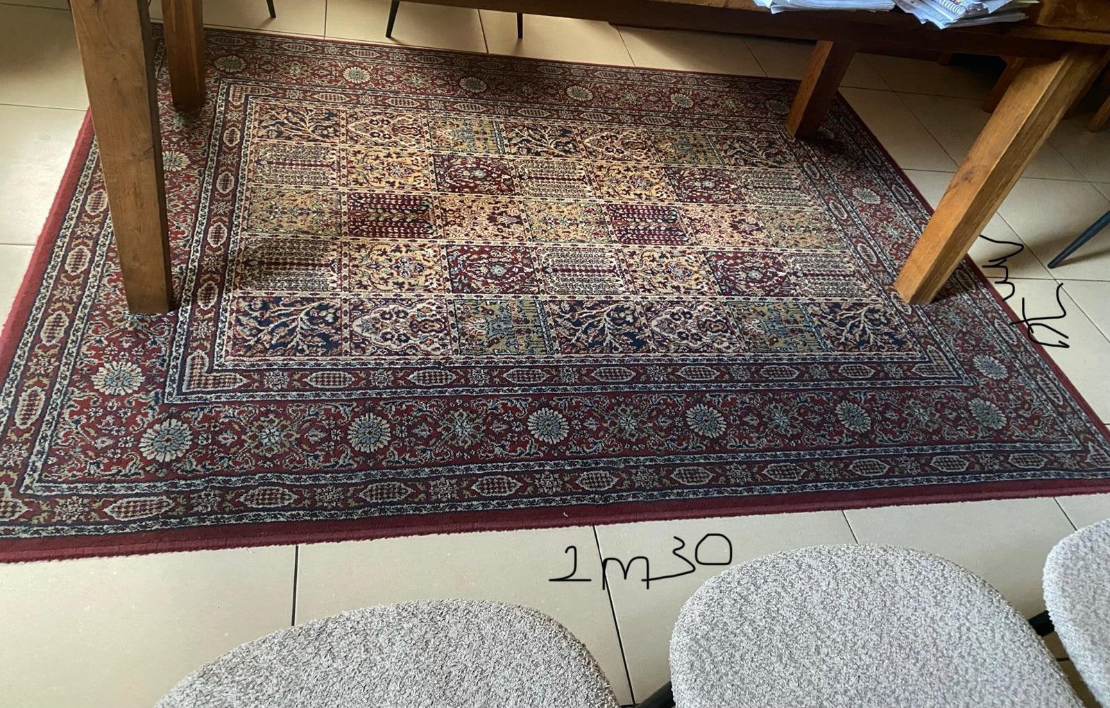 Tapijt van de bomma, Huis en Inrichting, Stoffering | Vloerbedekking, Ophalen, Vintage, Zo goed als nieuw, Minder dan 5 m²