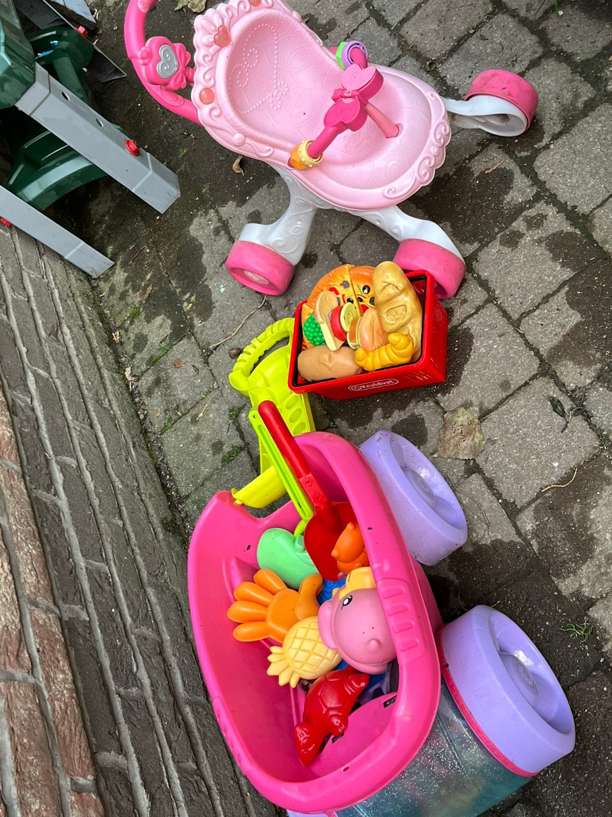 trekwagentje Poppenbuggy, supermarktmandje, Ophalen, Zo goed als nieuw