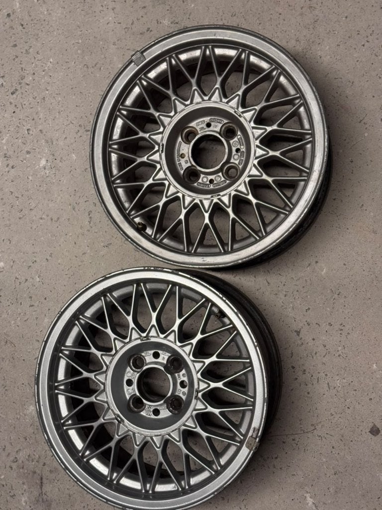 2x bmw e30  BBS 15 pouces et24 15x7 original, Autos : Pièces & Accessoires, Enlèvement ou Envoi, Utilisé, 15 pouces, Jante(s)
