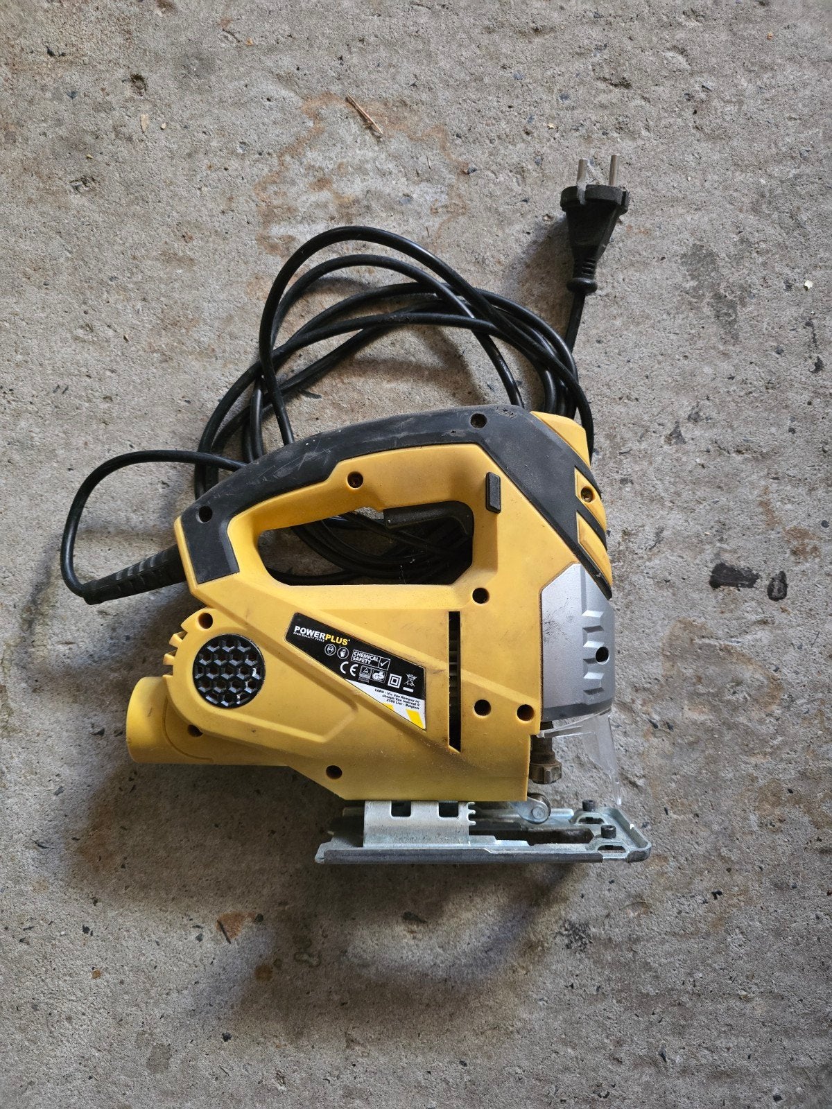 wipzaag, Doe-het-zelf en Bouw, Gereedschap | Zaagmachines, Ophalen, 600 tot 1200 watt, Zo goed als nieuw, Powerplus