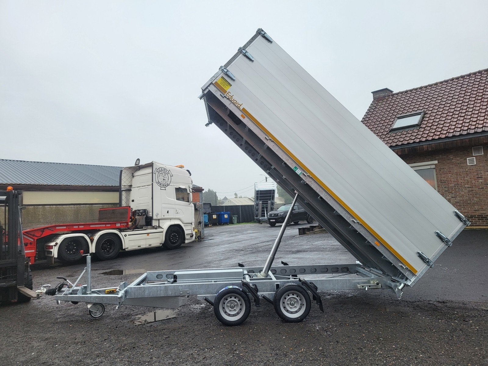 Nieuwe kipper mtm 3500 kg. 4m x 2m x 1m10., Auto diversen, Ophalen, Hulco, Nieuw, Info@alleaanhangwagens.be