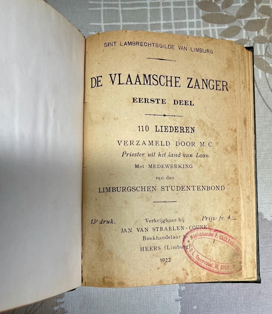 Oud muziekboek, Antiquités & Art, Art | Peinture | Classique, Enlèvement
