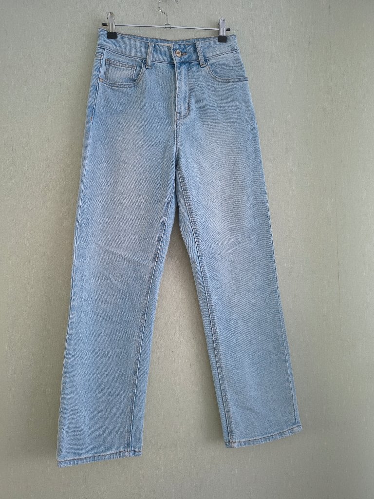 mooie jeansbroek Oraije Paris maat 34/ XS, Oraije Paris, Ophalen of Verzenden, Zo goed als nieuw, Blauw