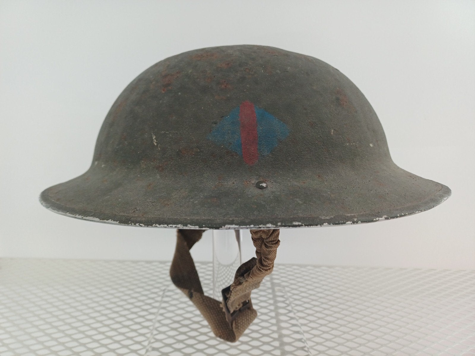 Casque en acier Mk11 avec badge du Royal Army Ordnance Corps, Enlèvement ou Envoi, Armée de terre, Casque ou Béret