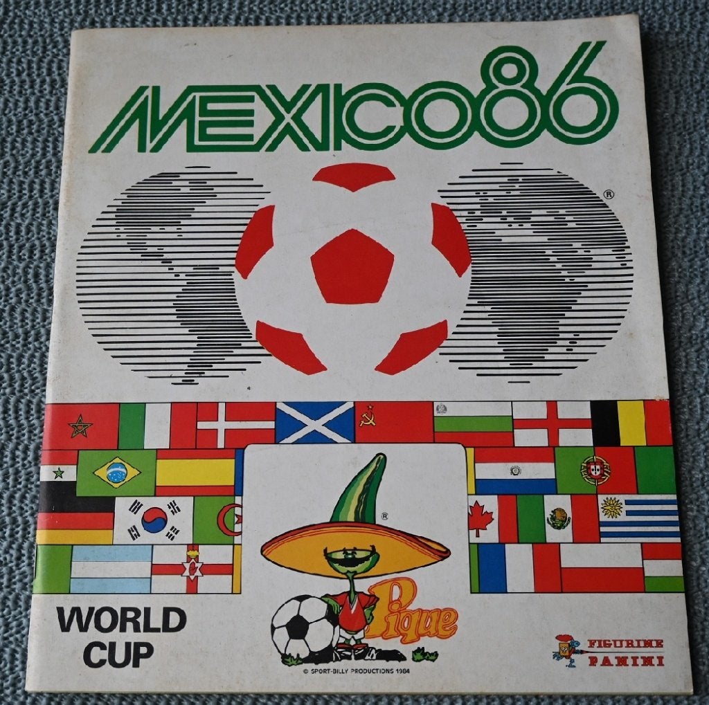 Panini Mexico 86/ Album presque vide avec 6 autocollants, Envoi, Utilisé, Affiche, Image ou Autocollant