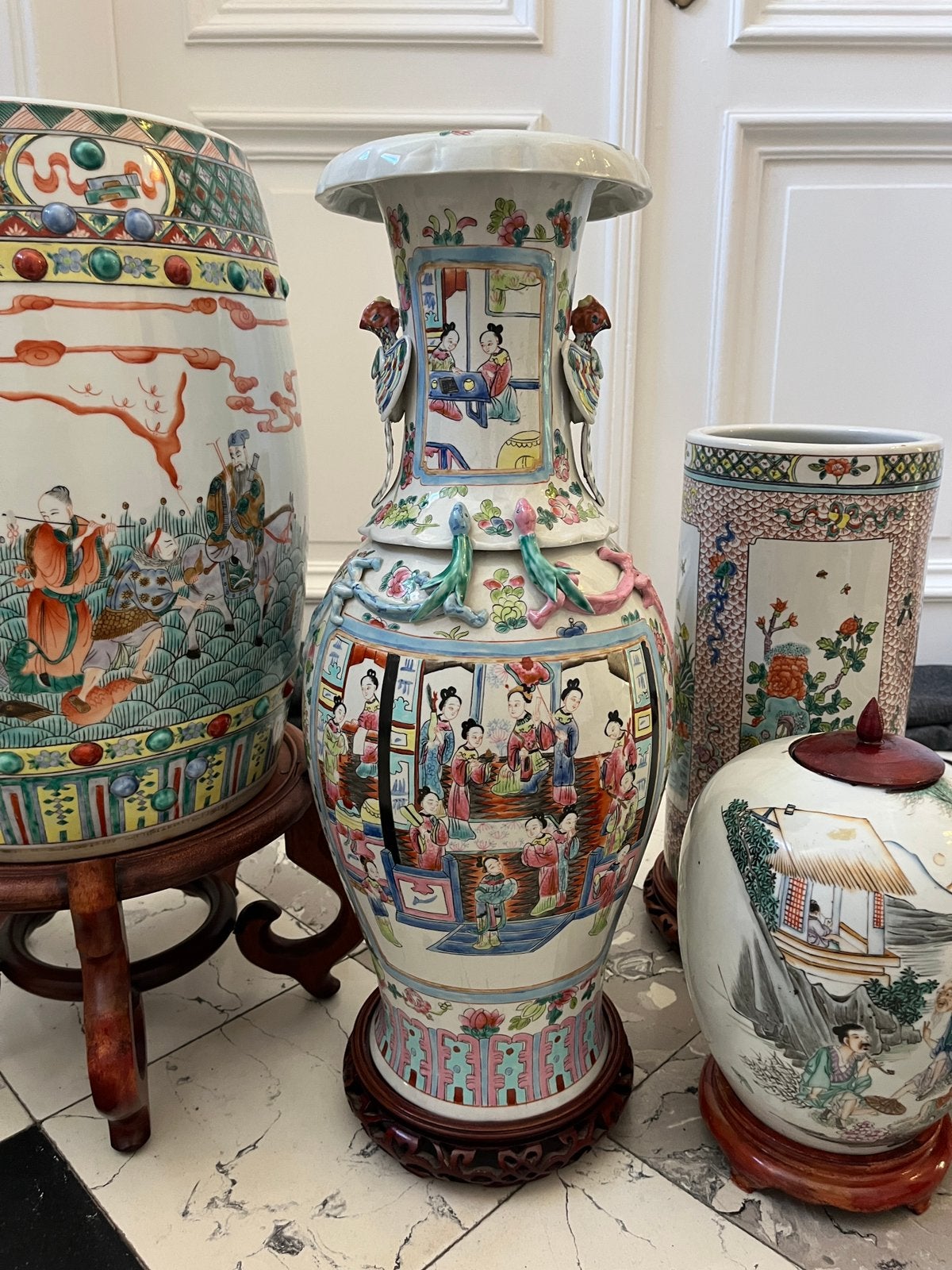 Groot lot antiek chinese vazen, Antiek en Kunst, Ophalen of Verzenden
