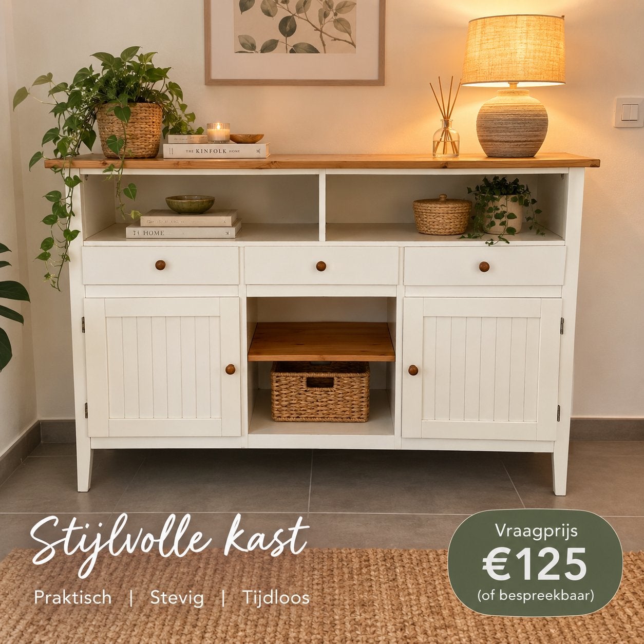 Mooie landelijke kast, 25 à 50 cm, Utilisé, Pin, 100 à 150 cm