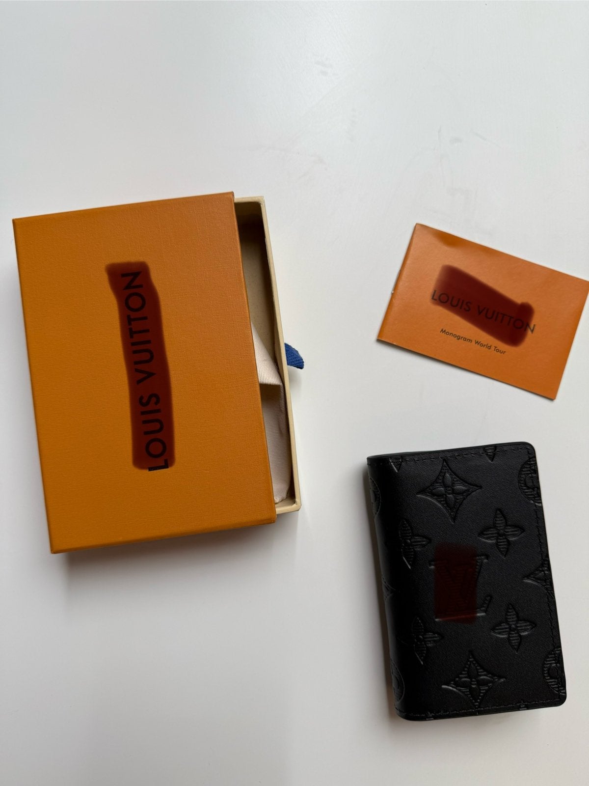 Pocket Organizer Cardholder Wallet Black Monogram, Overige merken, Zwart, Nieuw, Ophalen of Verzenden