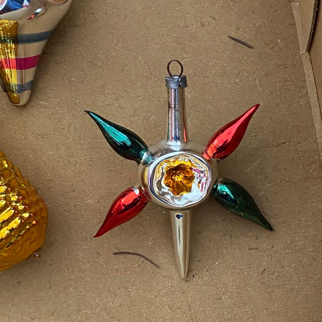 Antieke kerstballen, gemaakt van glas, Ophalen of Verzenden, Zo goed als nieuw