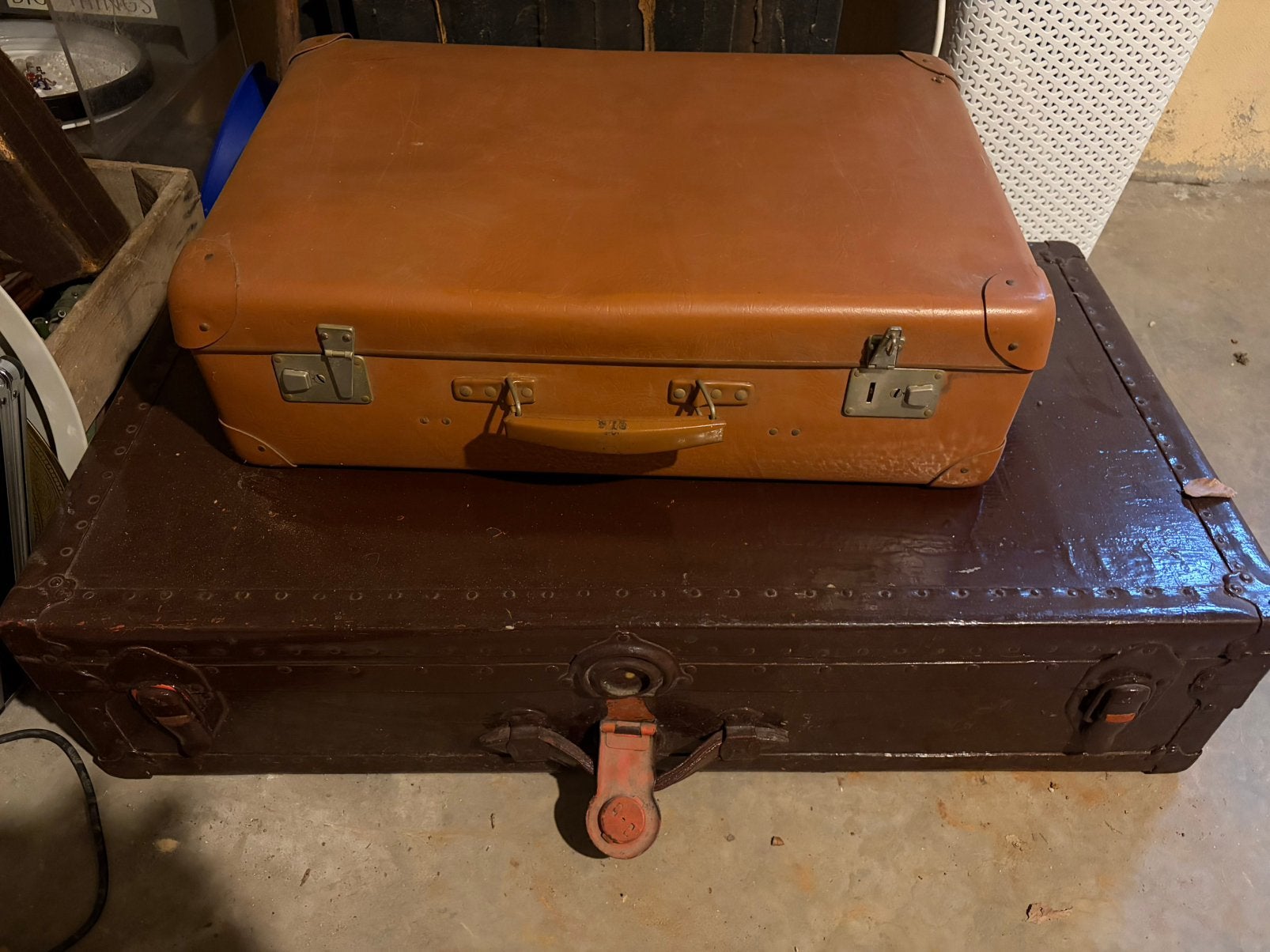 Oude koffers, Bijoux, Sacs & Beauté, Valises, Enlèvement ou Envoi, Comme neuf