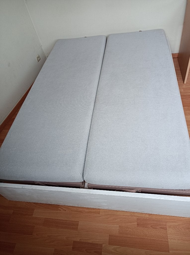 Auping 2-persoonsbed met 2 aparte matrassen, 140x200, Matelas, 140 cm, Enlèvement, Utilisé