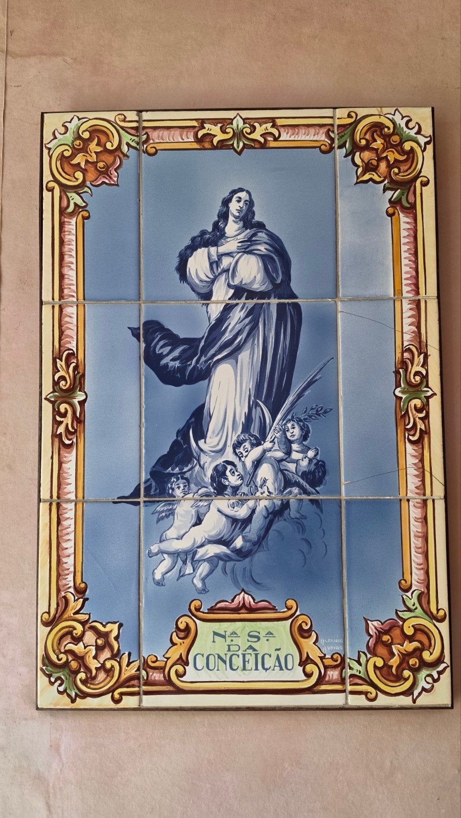 2 portugese  azulejo tegeltableaus, Ophalen