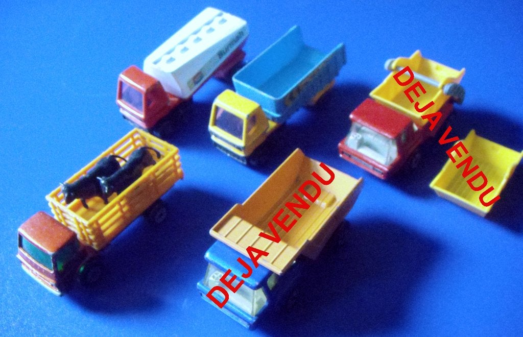 3 camions Matchbox Superfast, No. 37, 63 et 71 de 1973 et 76, Ophalen of Verzenden, Gebruikt