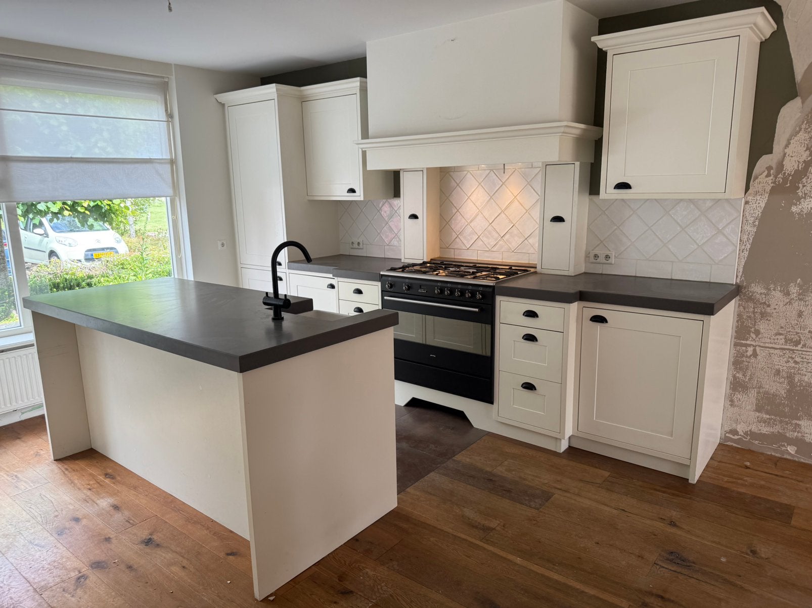 Complete keuken met Eiland + Apparatuur + GEDEMONTEERD, Ophalen of Verzenden, Composiet, Overige typen