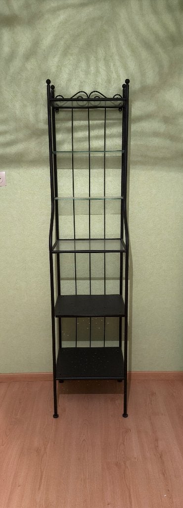 Etagère métallique, Enlèvement, Comme neuf, Verre