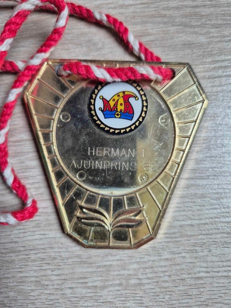 Carnaval Aalst medaille Herman I ajuinprins 1982, Ophalen of Verzenden