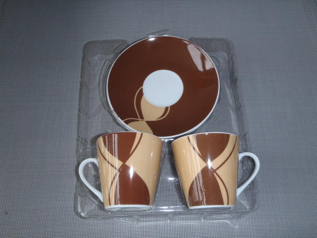 1 set de 2 mini tasses et sous-tasse, Enlèvement ou Envoi, Neuf, Tasse(s) et/ou soucoupe(s)