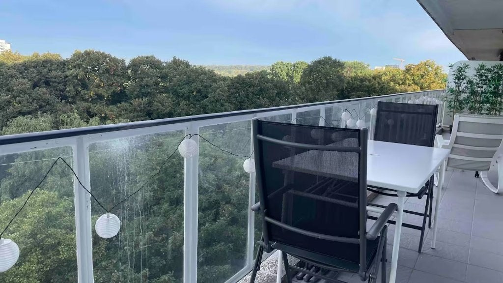 Mobilier balcon : table, chaises, rocking chair, transat, Jardin & Terrasse, Enlèvement, Comme neuf, Aluminium, Réglable