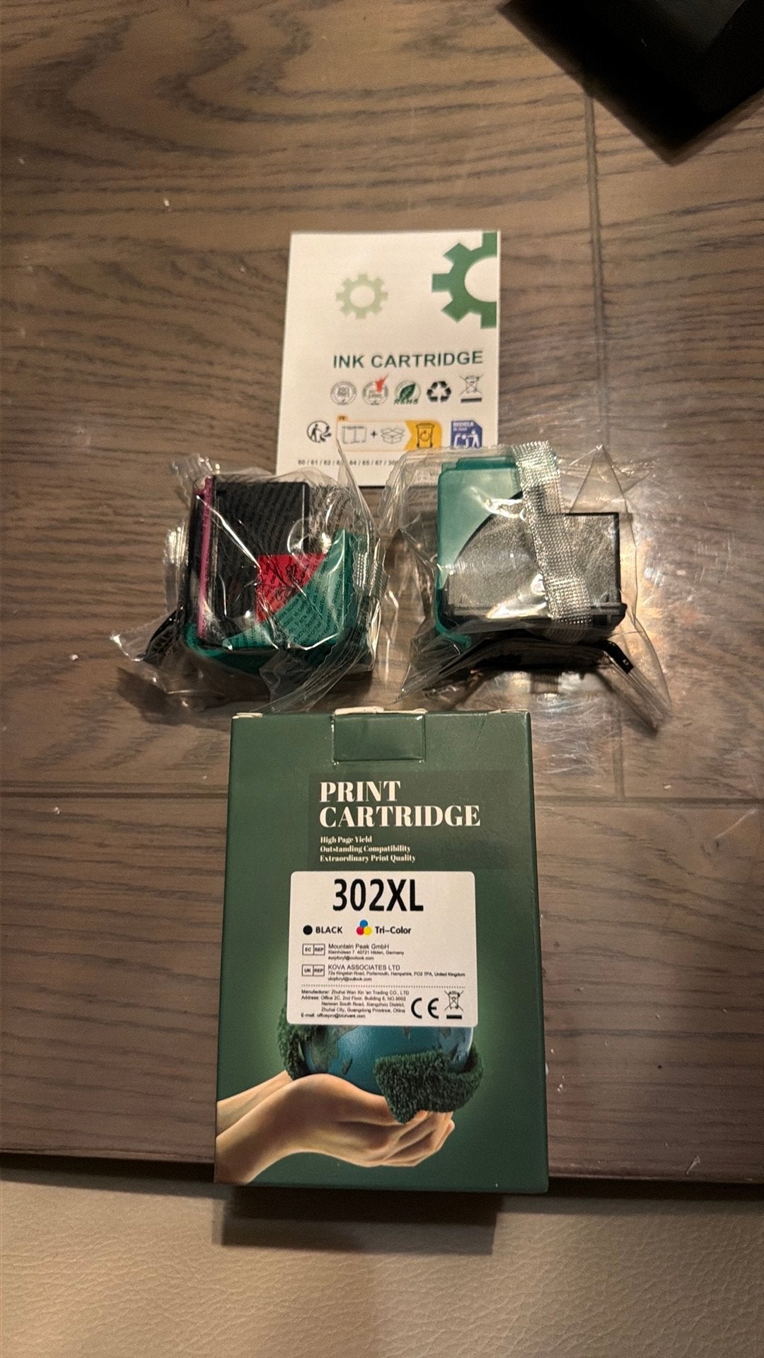 Cartouches noires et couleur compatibles HP 302XL neuves, Enlèvement ou Envoi, Neuf
