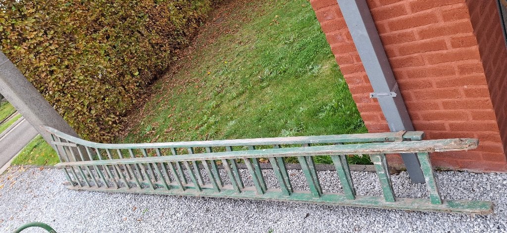 Houten ladder 2 * 20 sporten, Ophalen, Gebruikt, Ladder, 4 meter of meer