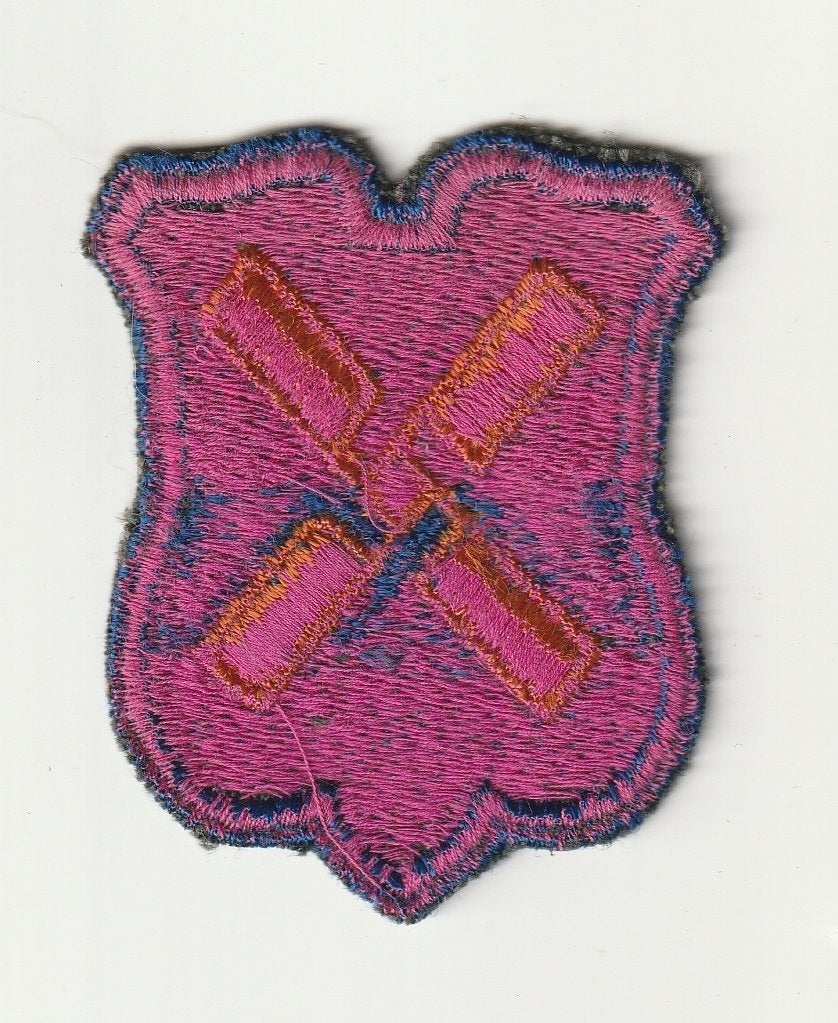 ww2 12th corps patch pinkback, Verzamelen, Ophalen of Verzenden