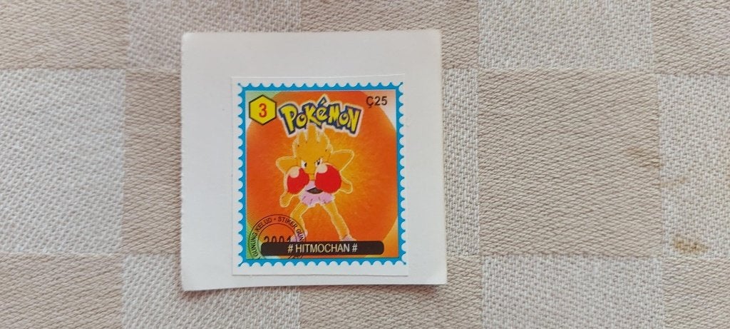 Timbre Pokemon rare et limité Hitmonchan, Enlèvement ou Envoi, Neuf, Autres types