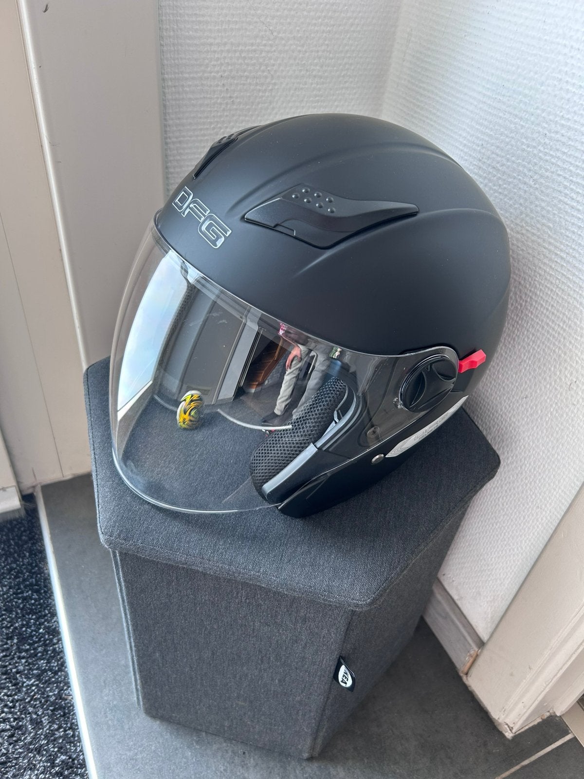 Brommerhelm, Fietsen en Brommers, Brommerhelmen, Ophalen, Zo goed als nieuw, Large